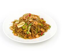 Рисовая лапша с морепродуктами