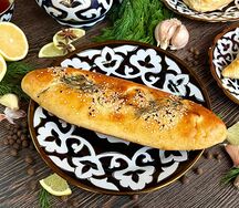 Пирог с сыром и зеленью