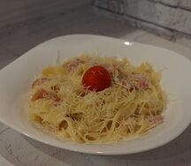 Феттуччине карбонара