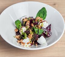 Печеная свекла с сыром