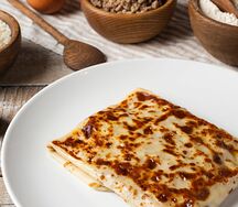 Блин с фаршем и рисом