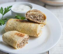 Блинчики с мясом