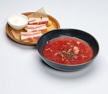 Борщ с мраморной говядиной