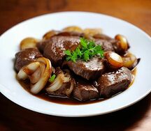 Жигаржа (жареная говяжья печень)