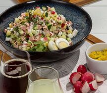 Окрошка на сыворотке