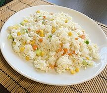 Рис жареный с овощами