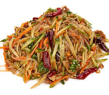 Салат из свинины с фунчозой