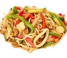 Удон с морепродуктами