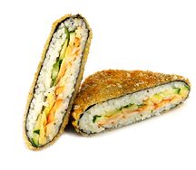 Сэндвич-ролл с копченой курицей