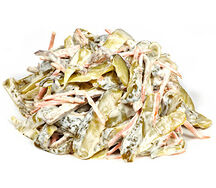 Салат Говядина и соленый огурец