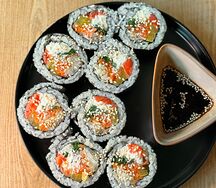 Кимпаб с форелью
