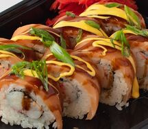 Ролл Киота с сырным соусом