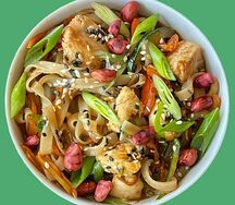 Лапша стеклянная с курицей