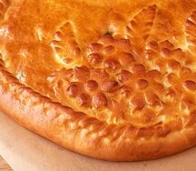 Пирог с мясом и картофелем