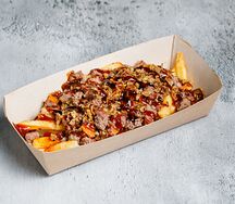 Картофель фри с мраморной говядиной