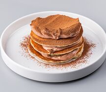 Панкейки с нутеллой и бананом
