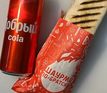Стандарт с шашлычным соусом и напиток Добрый
