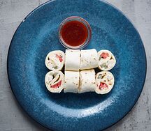 Рулет с лососем