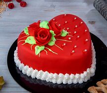 Торт Марципан сердце №1