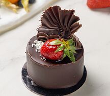 Пирожное Творожно-клубничное