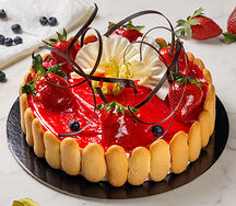 Торт Крем-чиз клубника