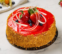 Торт Наполеон с клубникой