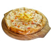 Пицца цыпленок в медово-горчичной соусе