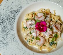 Паста с креветками