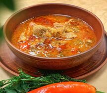 Чашушули с говядиной
