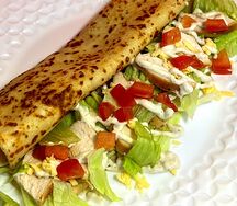 Блин Цезарь с курицей