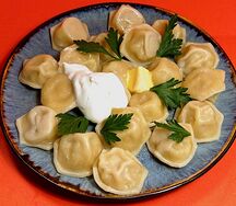 Пельмени cвинo-говяжьи