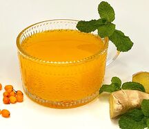 Согревающий чай Облепиха-имбирь