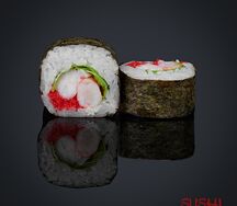 Большая классика с креветкой и салатом