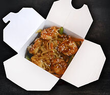 Вок с креветками