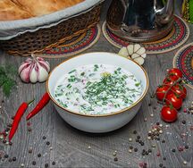 Окрошка на кефире