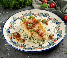 Командорский кальмар с рисом басмати