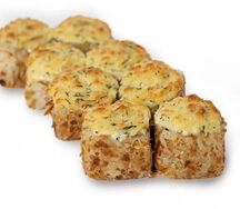 Запеченные роллы в стружке тунца