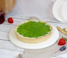Чизкейк с киви и крыжовником