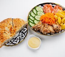 Шаурма на тарелке - Жар птица