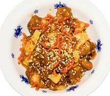 Тайский цыплёнок с ананасами