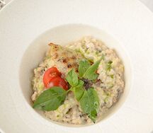 Ризотто с куриной грудкой и грибами