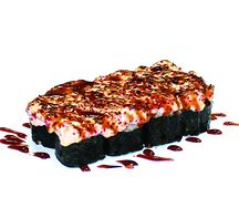 Запеченный ролл с крабом