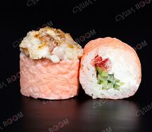 Запеченный с беконом и шампиньонами