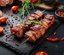 Шашлык из свининой грудинки