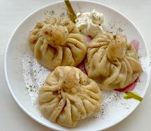 Домашние хинкали по-грузински собственного приготовления