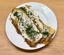 Кабачки в кляре с чесноком