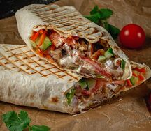 Мини-шаурма с курицей классическая