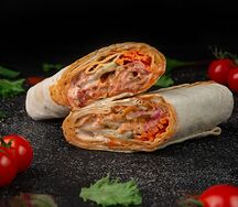 Шаурма с говядиной и тайским соусом XXL