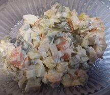 Оливье с курицей