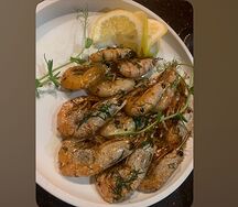 Жаренные креветки
